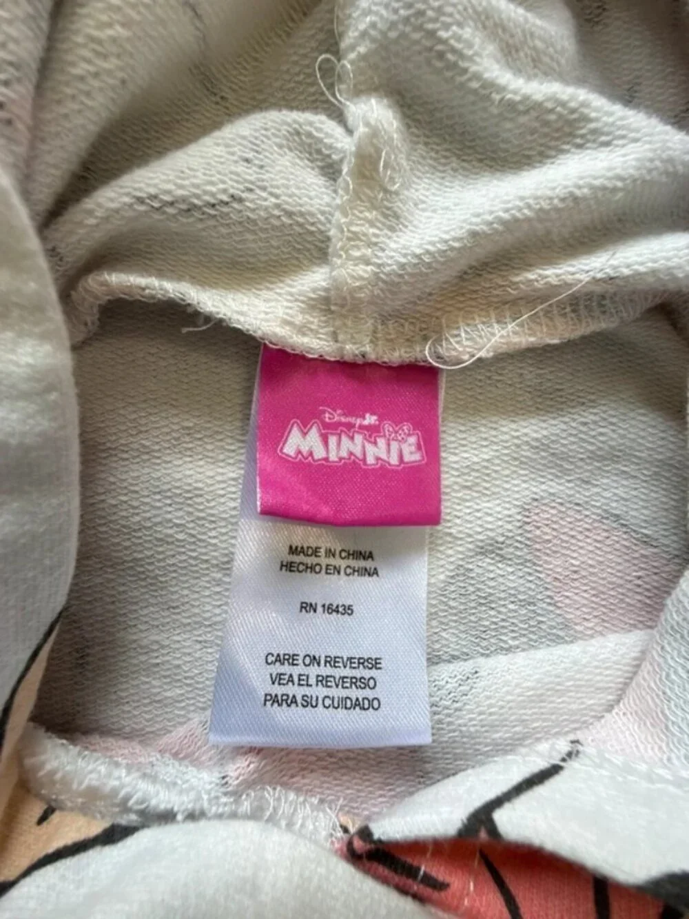 Disney Minnie Mouse Girls Hoodie – Size 4